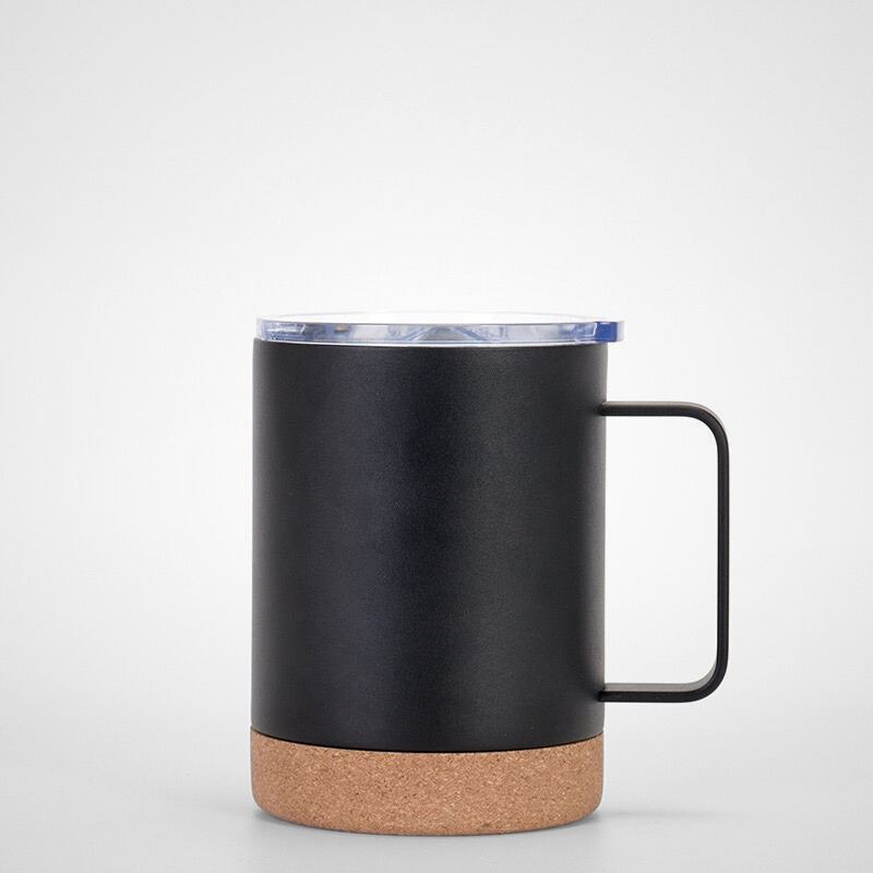 Aesthetic Office Coffee Mug | 12oz Double-Wall with Cork Bottom | Executive Bulk