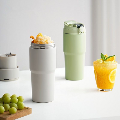 XL 680ml Insulated Travel Blender Bottle | SUS316 Inner Liner | High-End Gym B2B