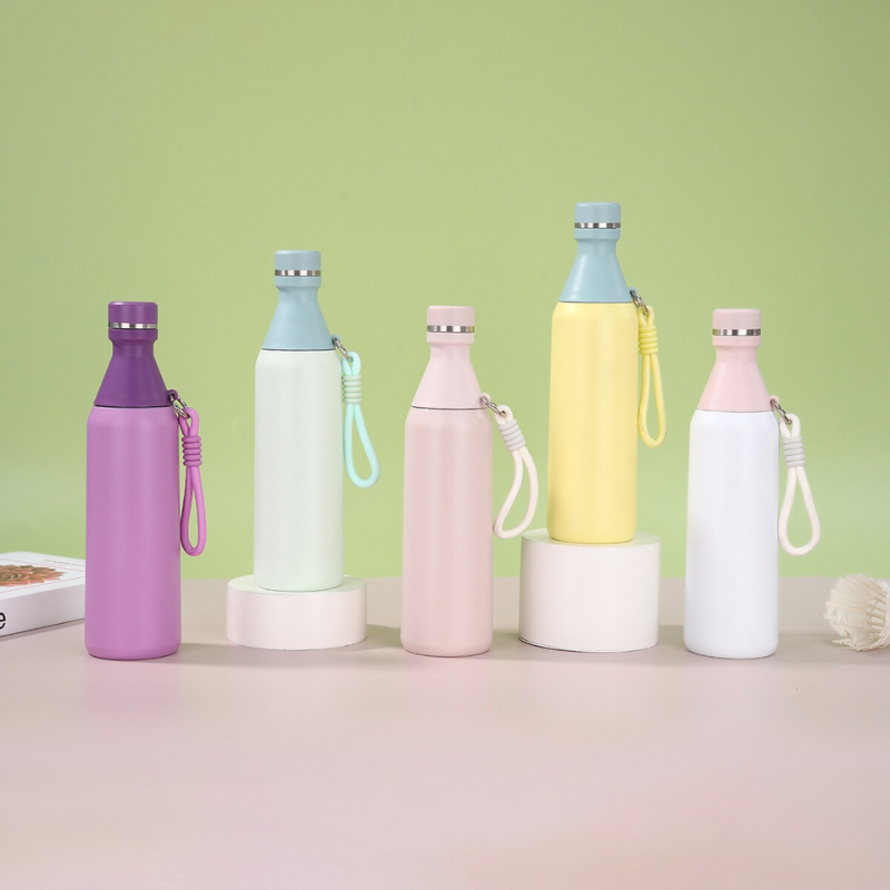 Aesthetic Small-Mouth Sports Flask | 500ml Double-Wall | Retail & Gym Bulk