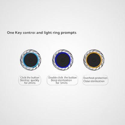 Self-Sterilising Smart Vacuum Bottle | UV-C Sterilizer Lid | Premium Health Tech