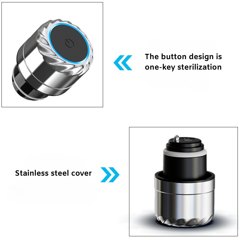 Self-Sterilising Smart Vacuum Bottle | UV-C Sterilizer Lid | Premium Health Tech