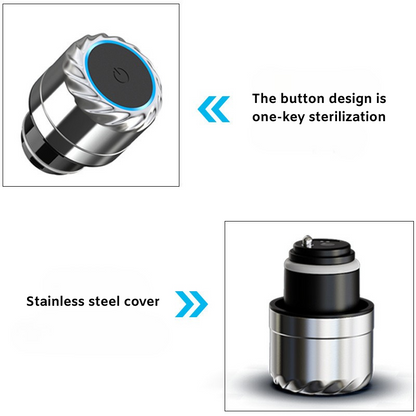 Self-Sterilising Smart Vacuum Bottle | UV-C Sterilizer Lid | Premium Health Tech