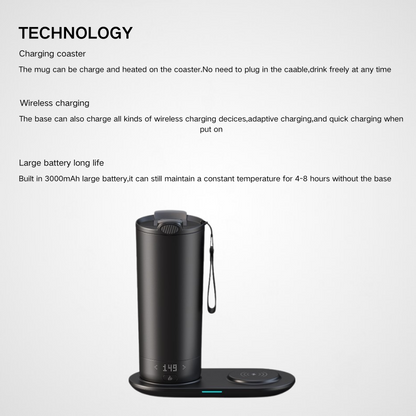 Smart Office Coffee Mug with LED Temp Display | 540ml | High-Tech Corporate Gift