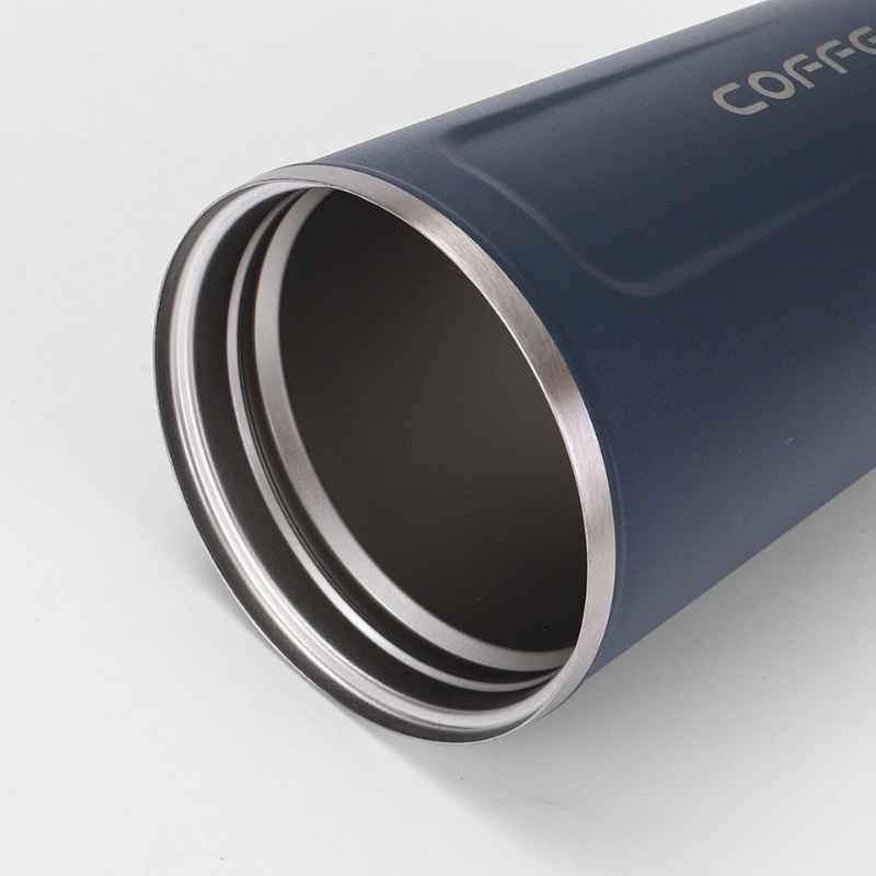 Modern Desk Coffee Mug | 13oz-18oz Double-Wall Vacuum | Cafe Branding Bulk