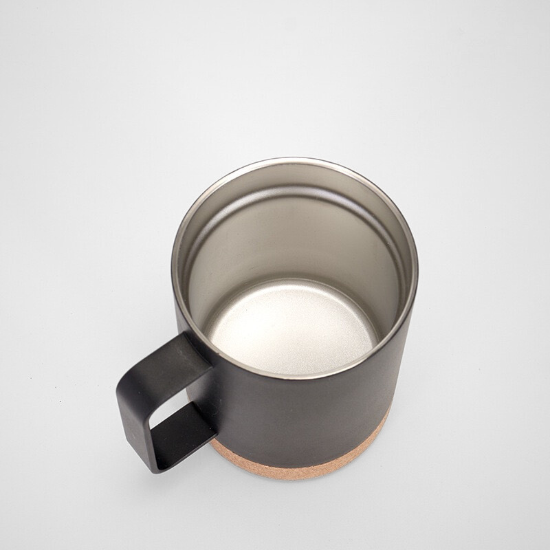 Aesthetic Office Coffee Mug | 12oz Double-Wall with Cork Bottom | Executive Bulk