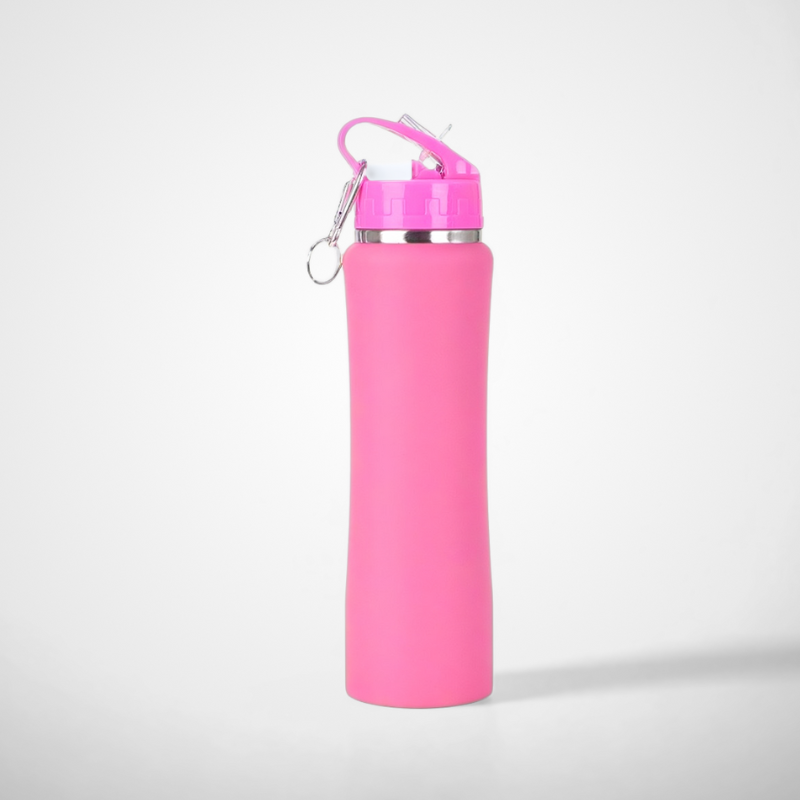 Slim Waist Thermos Flask with Straw | 600ml Double-Wall | Outdoor & Retail Bulk