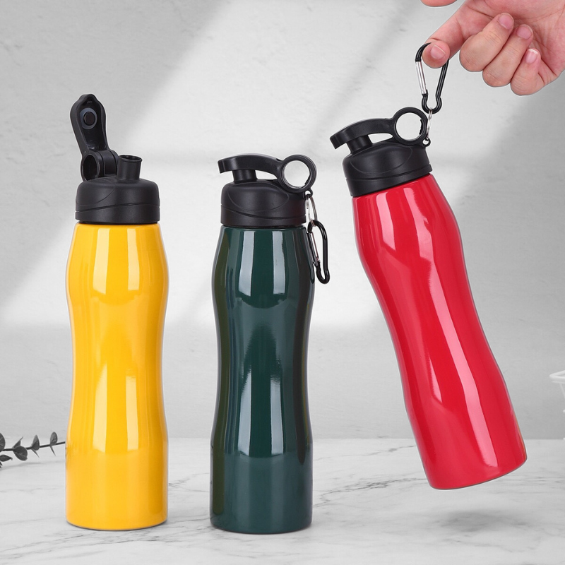 Outdoor Carabiner Drinking Flask | 750ml Double-Wall | Promotional Campaign Bulk