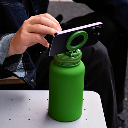 1000ml MagSafe Sports Water Bottle | Heavy-Duty Magnetic Ring Handle | Vacuum Stainless Steel