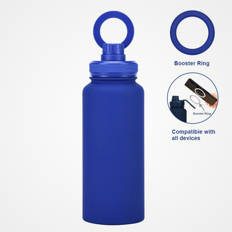 1000ml MagSafe Sports Water Bottle | Heavy-Duty Magnetic Ring Handle | Vacuum Stainless Steel