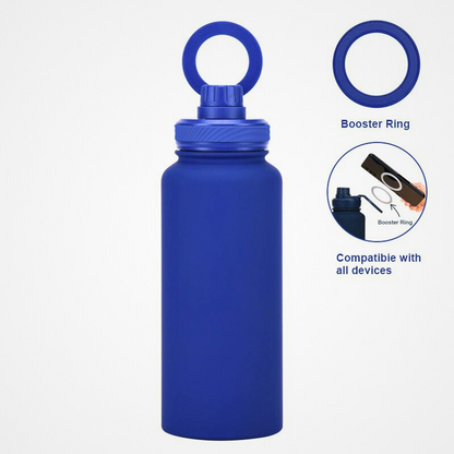 1000ml MagSafe Sports Water Bottle | Heavy-Duty Magnetic Ring Handle | Vacuum Stainless Steel