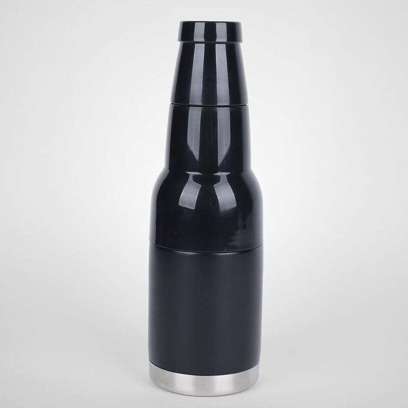 3-in-1 Premium Insulated Can Cooler | 12oz with Beer Opener Base | Barware Bulk