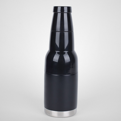 3-in-1 Premium Insulated Can Cooler | 12oz with Beer Opener Base | Barware Bulk