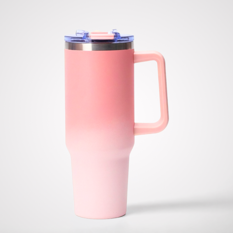 Premium Car Vacuum Tumbler | 40oz Double-Wall with Loop Lid | Commuter Bulk