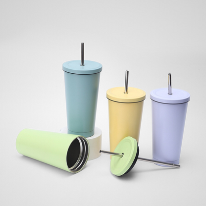 Daily Hydration Straw Tumbler | 500ml-750ml Double-Wall | Retail & Gym Bulk