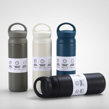 Japanese Aesthetic Travel Tumbler | 500ml Double-Wall | Chic Lifestyle Bulk