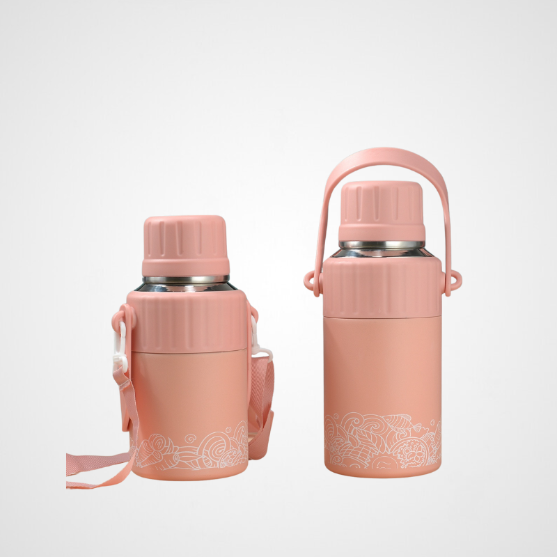 One-Touch Flip Sports Flask with Infuser | 20oz Vacuum | Fitness Wholesale