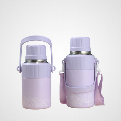 One-Touch Flip Sports Flask with Infuser | 20oz Vacuum | Fitness Wholesale
