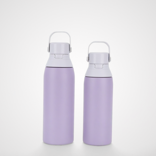 Pop-Up Lid Sports Flask | 500ml-750ml Double-Wall with Handle | Retail & Athletics B2B