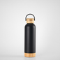 Minimalist Bamboo Base Hydration Flask | 500ml Double-Wall | Sustainable Wholesale