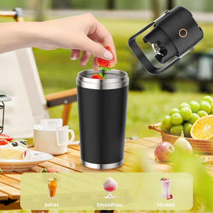Premium 480ml Glass-Window Blender Cup | High-Speed USB-C | Bulk Wellness Gift