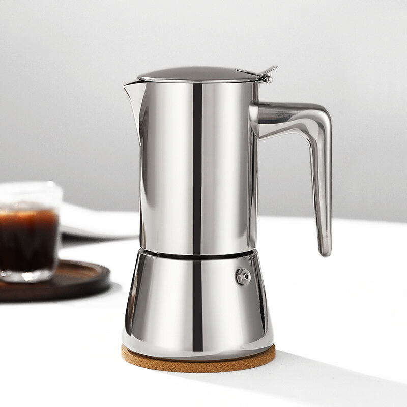 Classic Stovetop Espresso Maker | 200ml-450ml Stainless Steel Moka Pot | Barista Gear Bulk