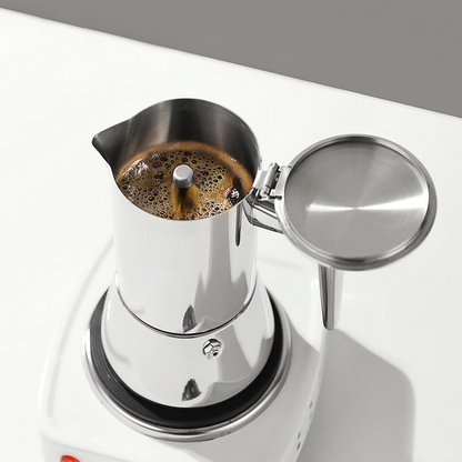 Classic Stovetop Espresso Maker | 200ml-450ml Stainless Steel Moka Pot | Barista Gear Bulk