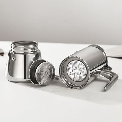 Classic Stovetop Espresso Maker | 200ml-450ml Stainless Steel Moka Pot | Barista Gear Bulk