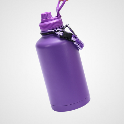 Gigantic 60oz Steel Gym Sport Jug | High-Flow Straw Cap | Bulk Sourcing
