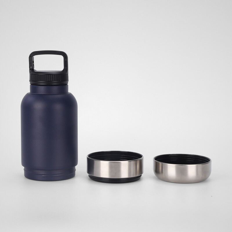 Heavy Duty 32oz Pet Travel Flask | Dual-Purpose Detachable Bowl | Pet Supply B2B