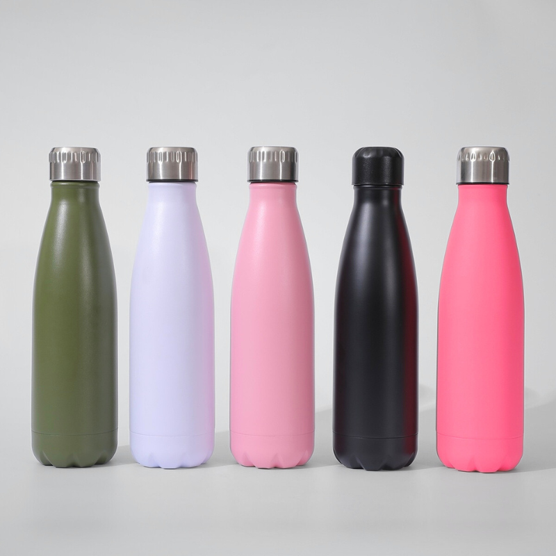 Heavy-Duty Cola-Shape Sports Flask | 500ml Double-Wall | Adventure Outdoor B2B