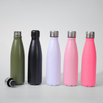 Heavy-Duty Cola-Shape Sports Flask | 500ml Double-Wall | Adventure Outdoor B2B