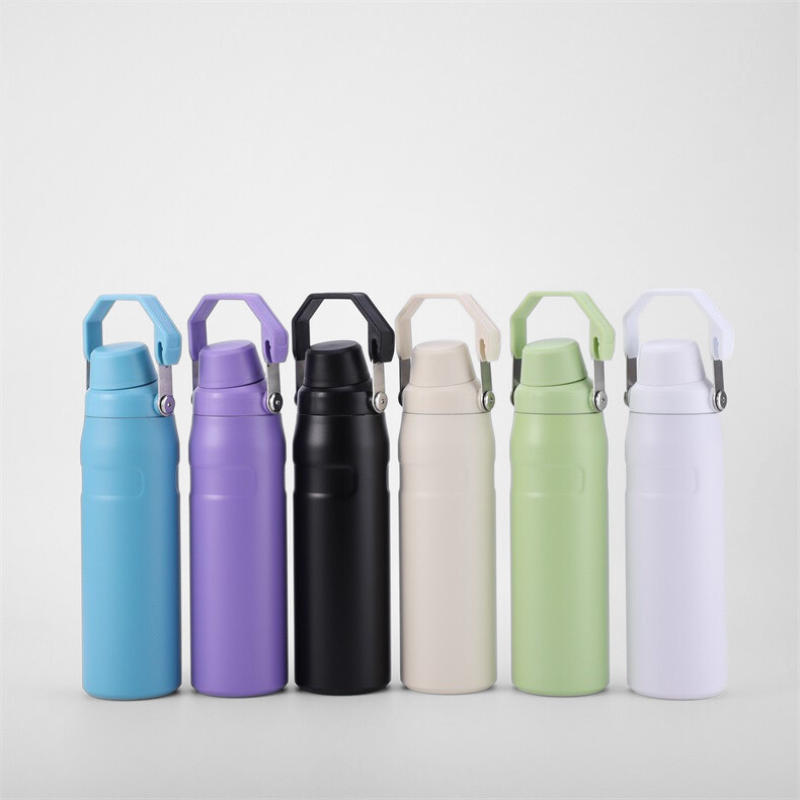 Ergonomic Cycling Water Bottle | 18oz-36oz Double-Wall with Handle | Gym & Club Bulk