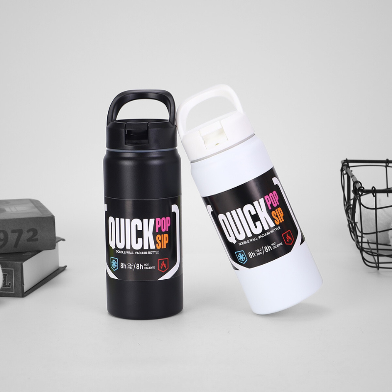 Classic Wide-Mouth Vacuum Flask | 500ml-750ml Double-Wall | Rugged Sports Bulk