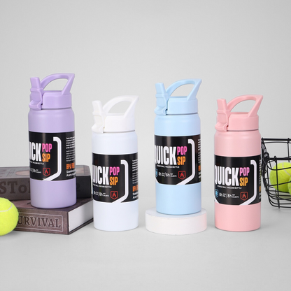 Classic Wide-Mouth Vacuum Flask | 500ml-750ml Double-Wall | Rugged Sports Bulk