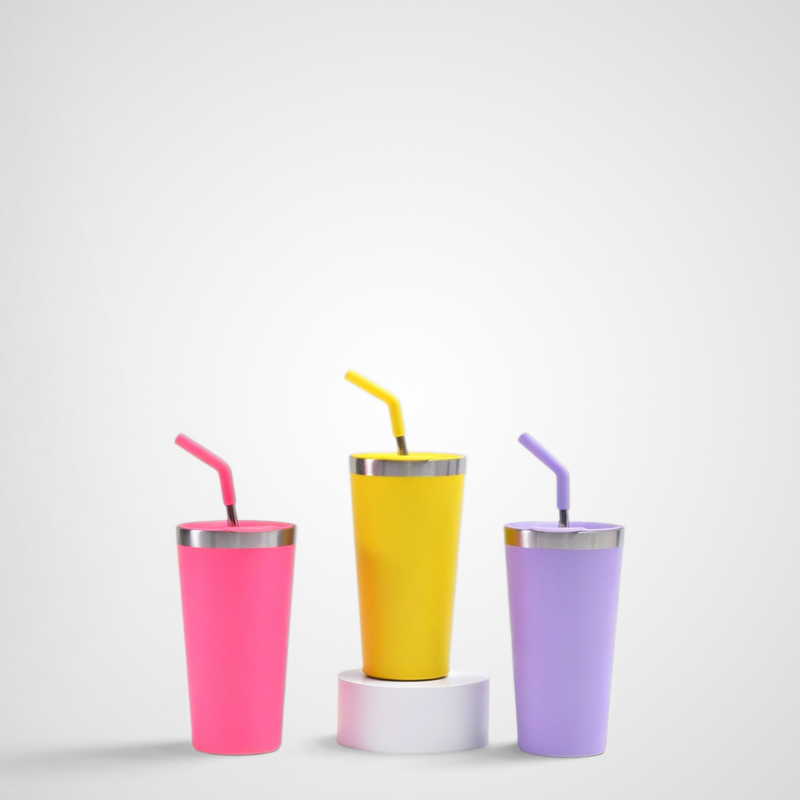 Matte Powder-Coated Commuter Tumbler | 20oz Coffee Mug | Custom Corporate Gift