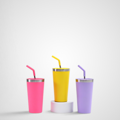 Matte Powder-Coated Commuter Tumbler | 20oz Coffee Mug | Custom Corporate Gift