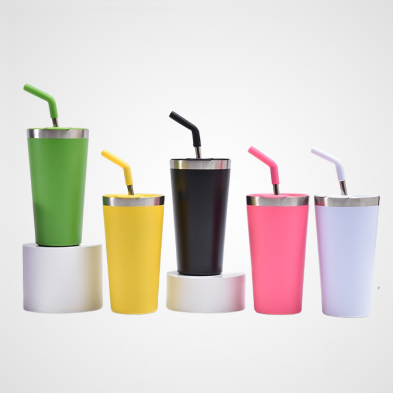 Matte Powder-Coated Commuter Tumbler | 20oz Coffee Mug | Custom Corporate Gift