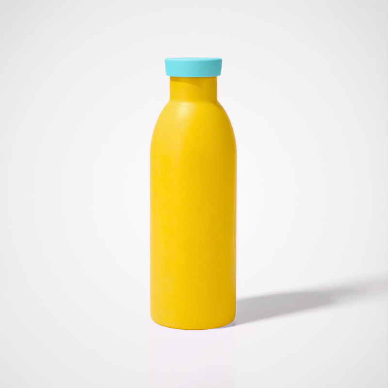 500ml Leak & Sweat Proof Flask | Retro Stainless Steel Milk Bottle | Sleek Travel Mug