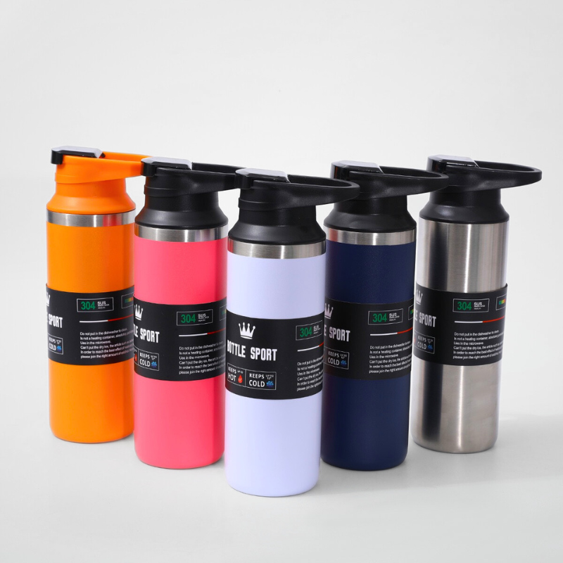 Aesthetic Powder-Coated Vacuum Flask | 500ml Double-Wall | Active Lifestyle Bulk