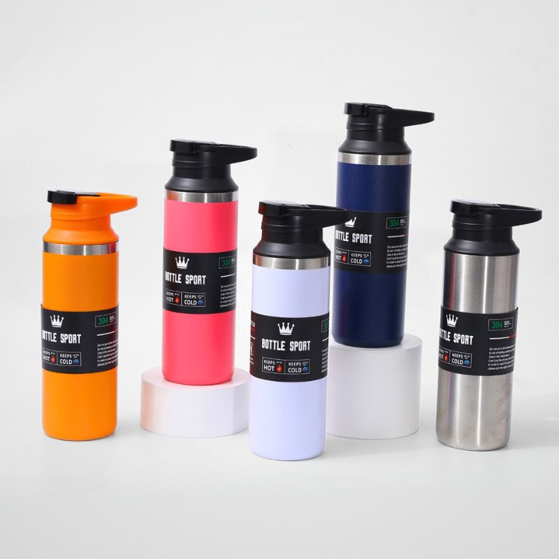 Aesthetic Powder-Coated Vacuum Flask | 500ml Double-Wall | Active Lifestyle Bulk