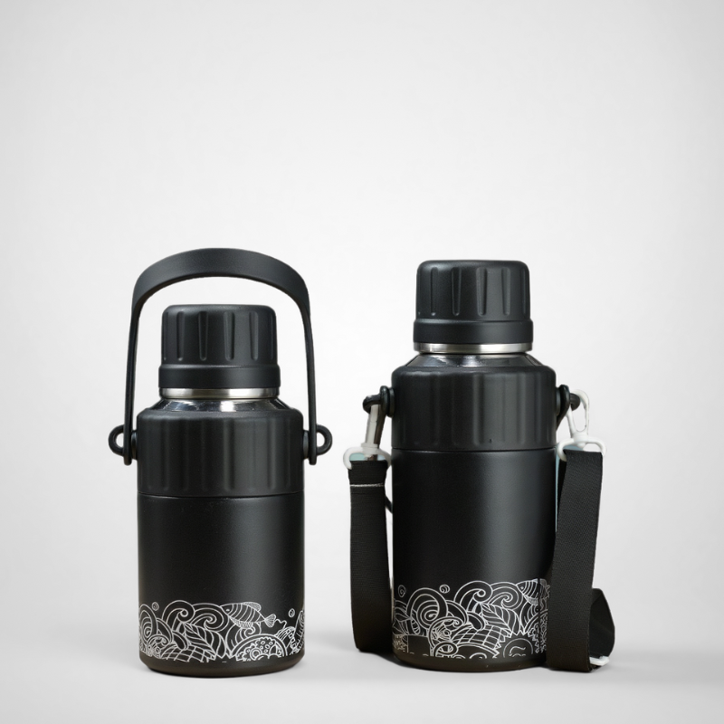 One-Touch Flip Sports Flask with Infuser | 20oz Vacuum | Fitness Wholesale