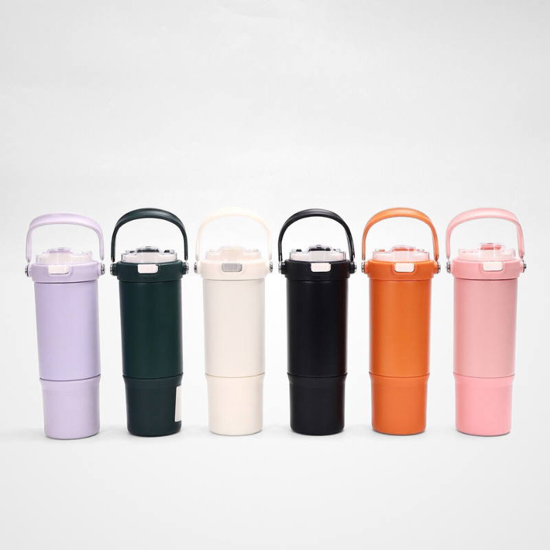 Tactical Bounce-Lid Sports Flask | 30oz Double-Wall Powder-Coated | Outdoor Gym Bulk