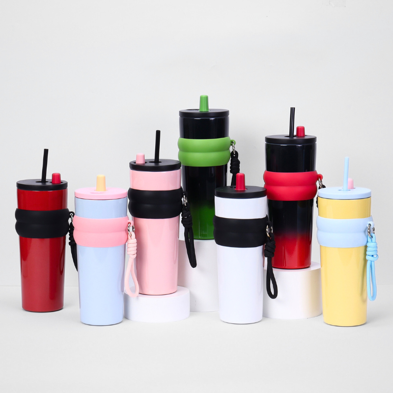 Ergonomic Gym Travel Mug | 710ml Double-Wall | Heavy-Duty Tumbler Bulk