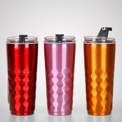 Diamond-Series Wine Tumbler | Diamond-Shaped Gradient | Event Bulk Wholesale