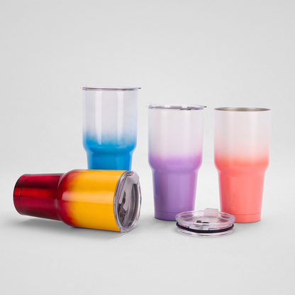 Chic Gradient Travel Tumbler | 30oz Double-Wall Vacuum | Trend Retail Bulk