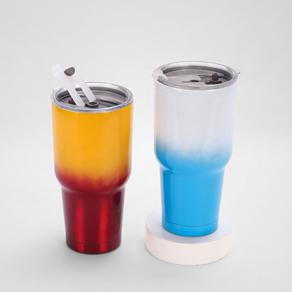 Chic Gradient Travel Tumbler | 30oz Double-Wall Vacuum | Trend Retail Bulk