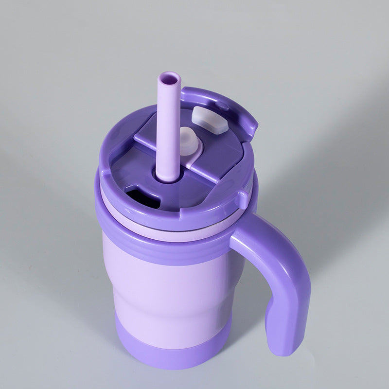 14oz Kids Insulated Mug | Safe Dual-Drink Lid with Straw | Impact-Resistant Toddler Tumbler