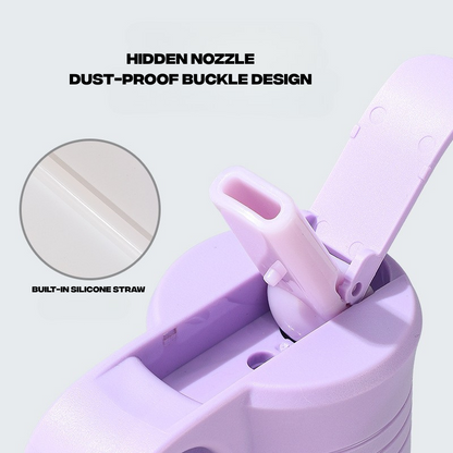 2-in-1 Insulated Can Cooler & Beverage Bottle | Flexible Gasket | Dual-Use Travel Thermo